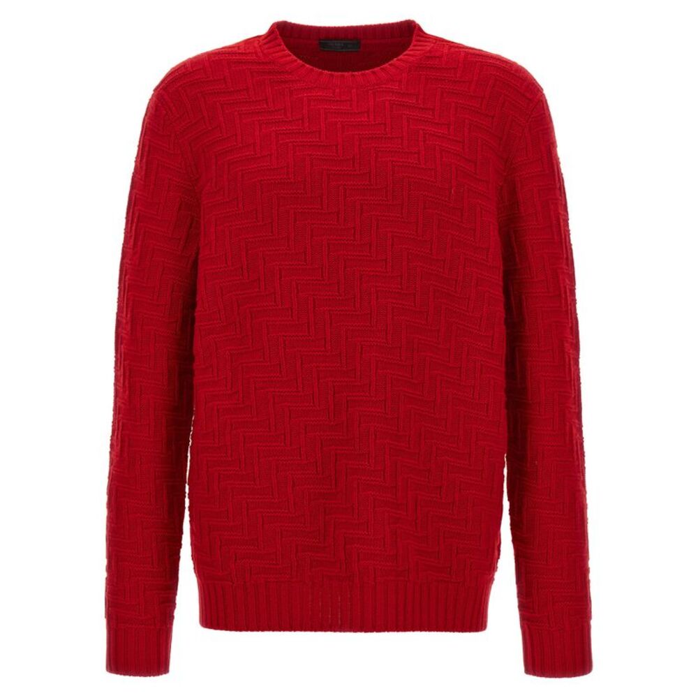 Prada Multicolor Virgin Wool Men's Cardigan